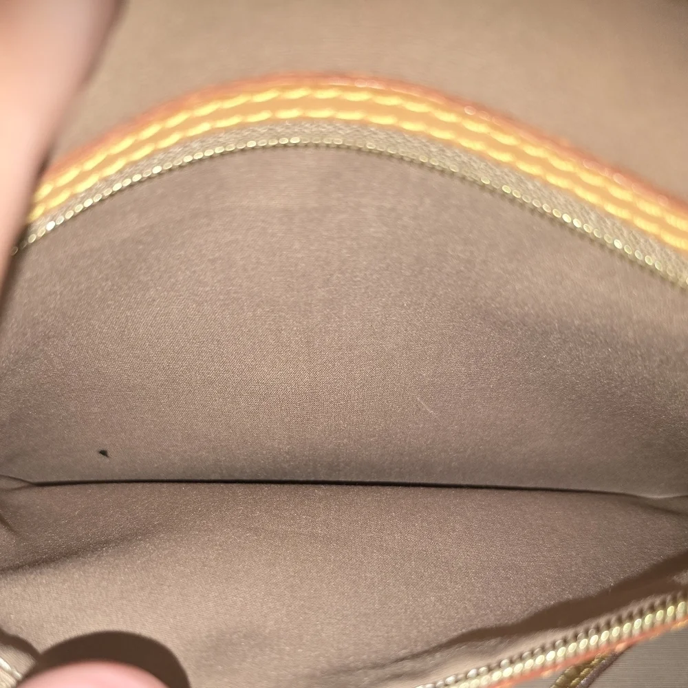 Louis Vuitton Gold and Tan Vernis Shoulder Bag
